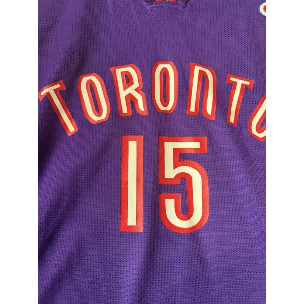 Vintage Champion Vince Carter Toronto Raptors Jersey Mens L Size 44 Retro